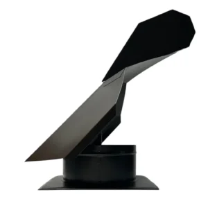 Black Rotating Cowl with Base plate for Chimney